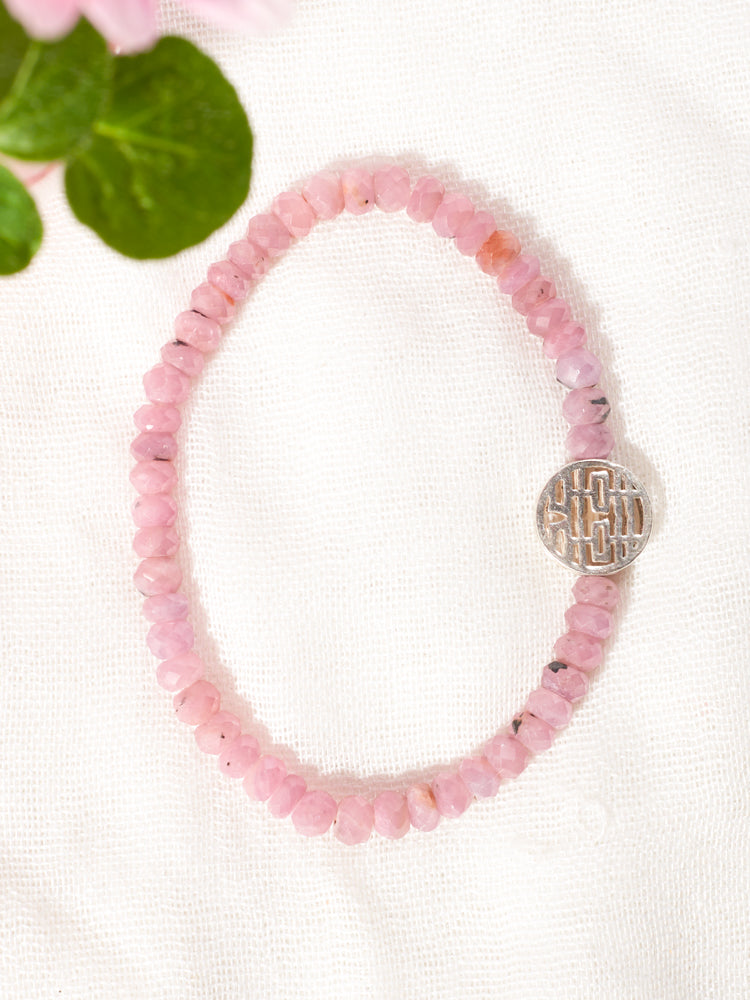 simple bracelet with" longlife " "happiness""fu"
