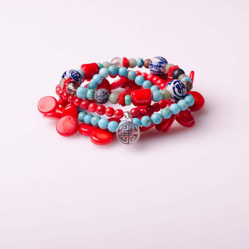 Christmas Sets  bracelet & Double Happiness S925charms